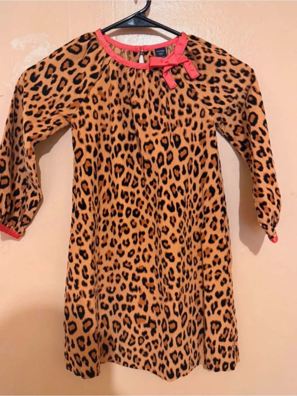 GAP Girls Leopard-Print Nightgown with Coral Trim